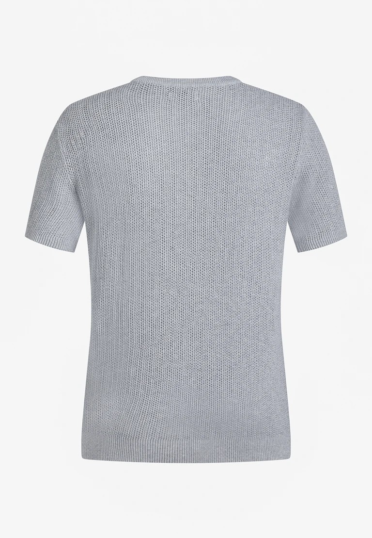 knit round neck t-shirt
